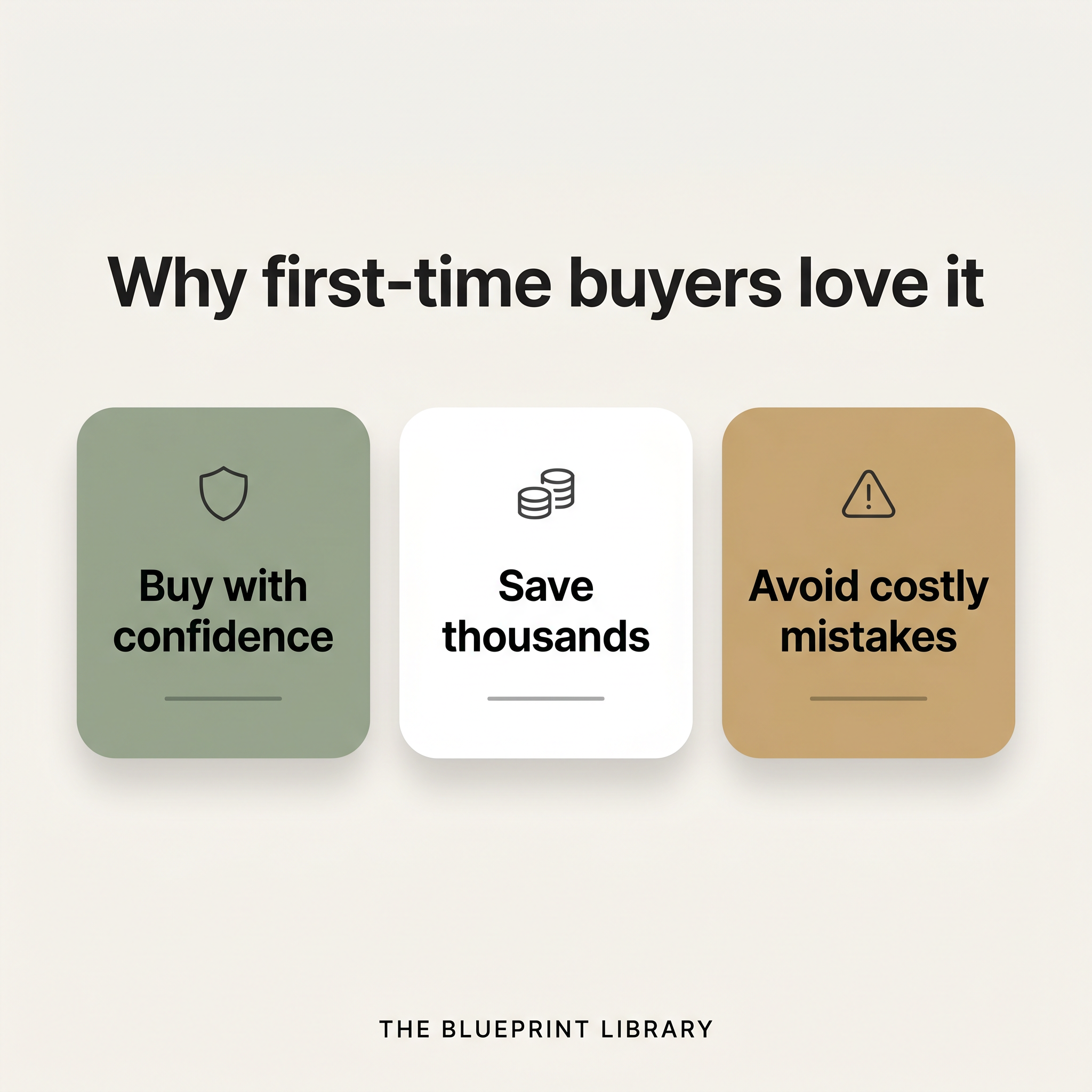 Benefits — confidence, savings, fewer mistakes