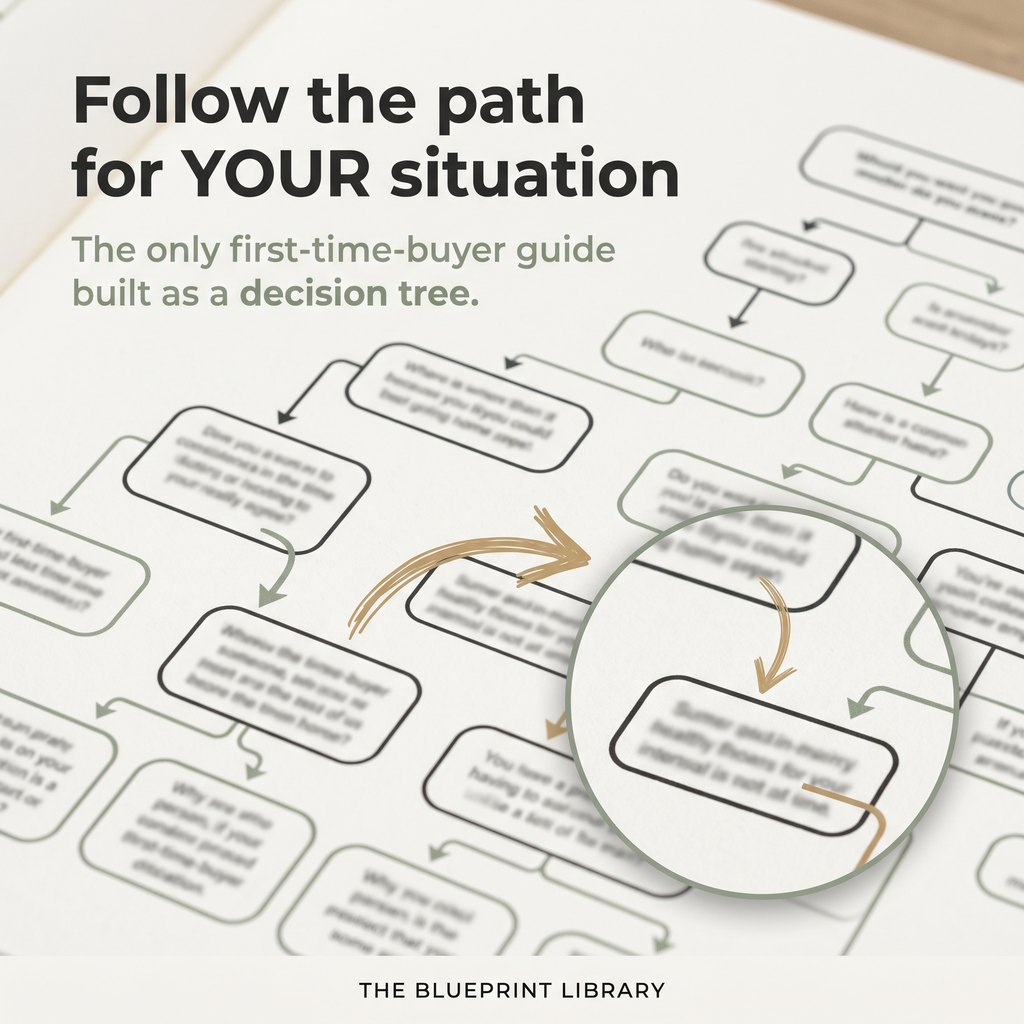 Decision-tree layout that points to your next step
